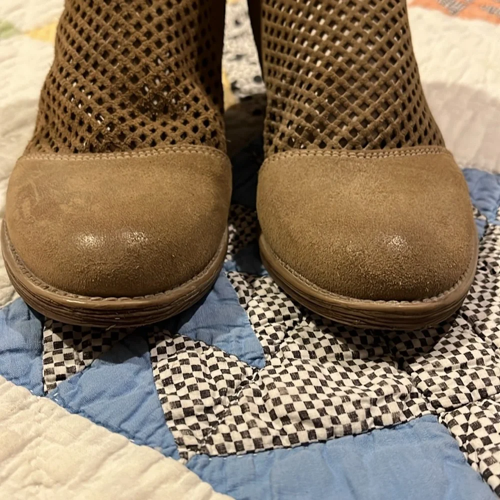 Roan by Bed|Stu Houlton Ankle Boots Perforated Suede Leather - Picture 6 of 11